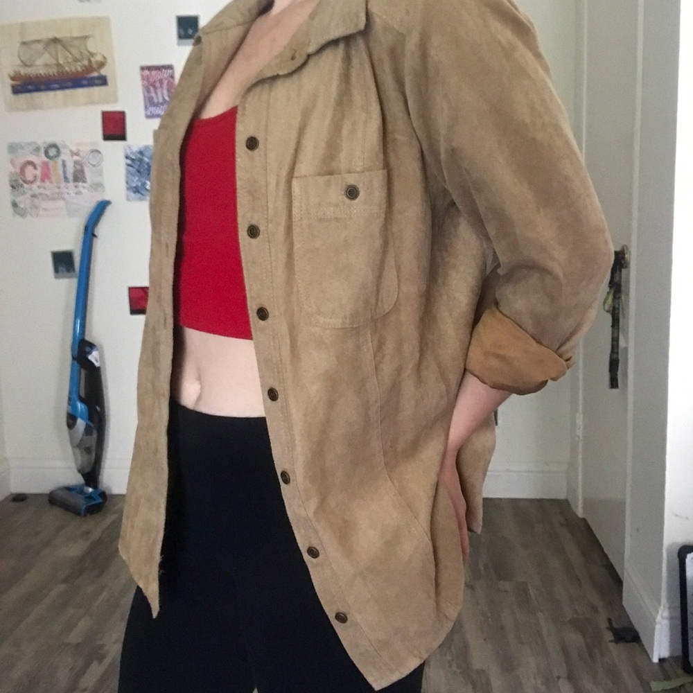 Tan Velvet Flannel